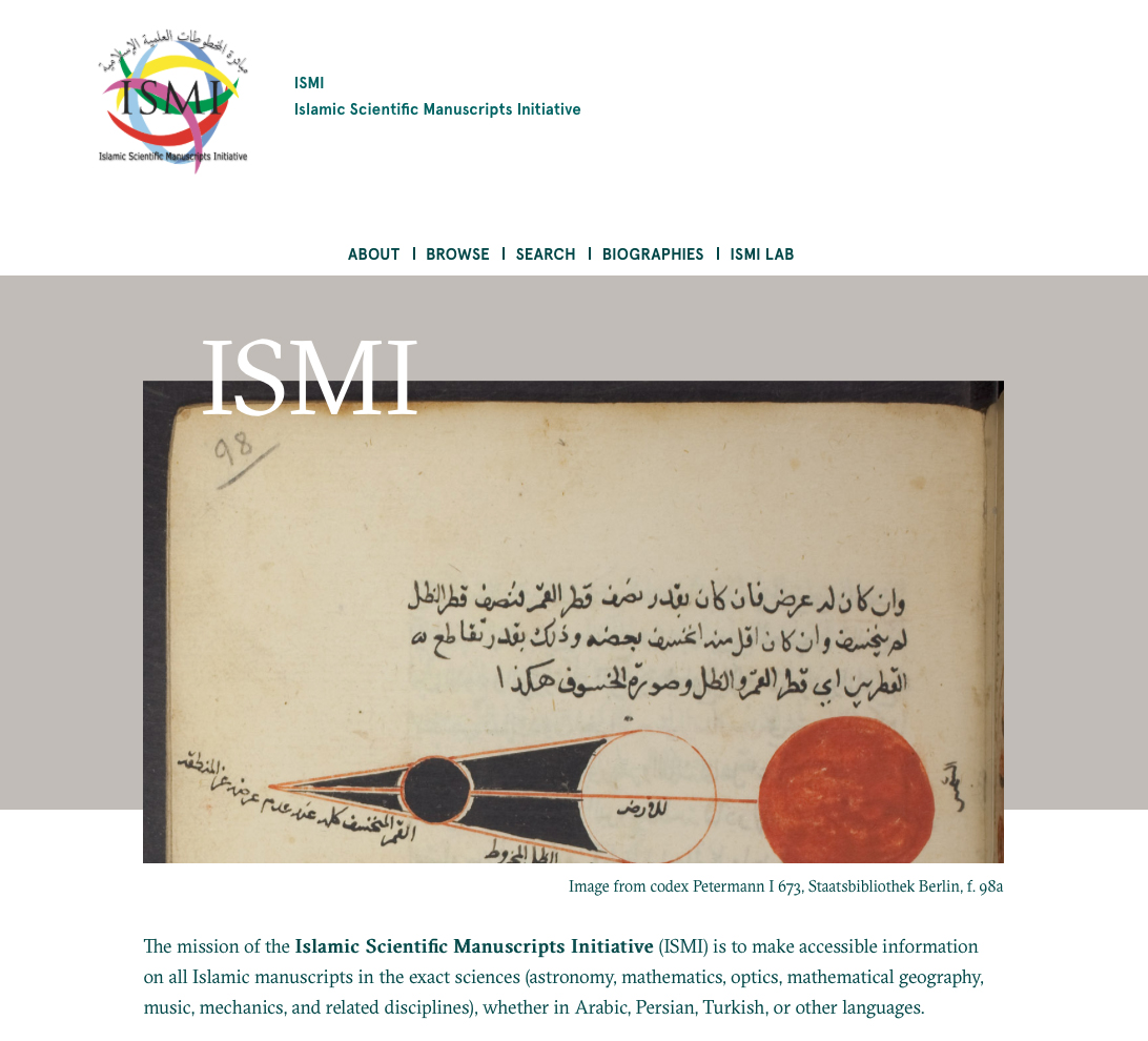 ISMI front page