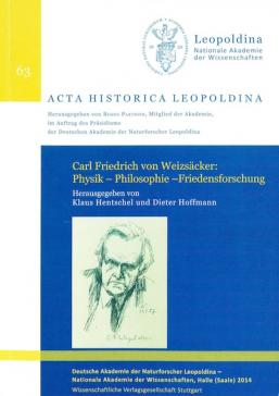 book cover: Hentschel/ Hoffmann: Carl Friedrich von Weizsäcker: Physik - Philosophie - Friedensforschung (2014)