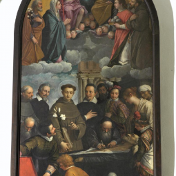 painting of Il miracolo del cuore avaro in Padova, Italy