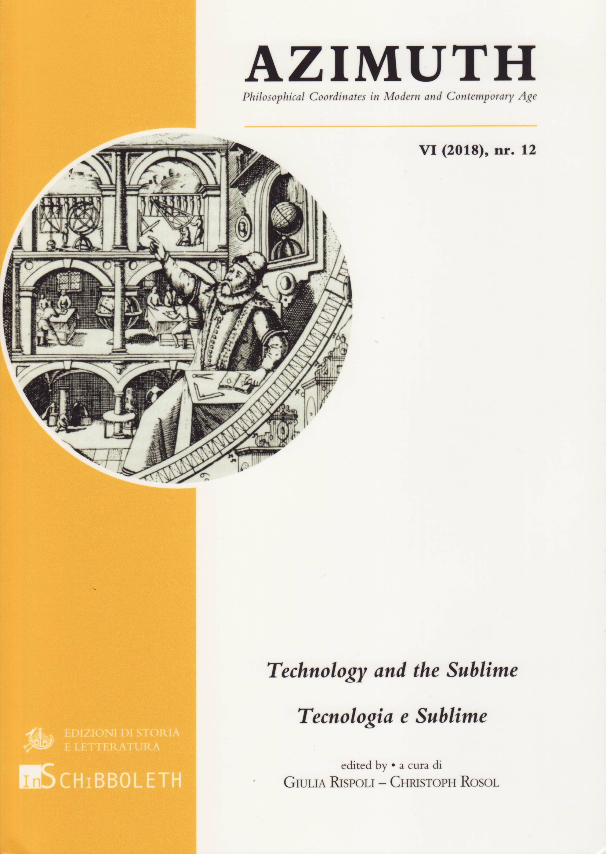 book cover: Rispoli/ Rosol: Technology and the Sublime (2018)
