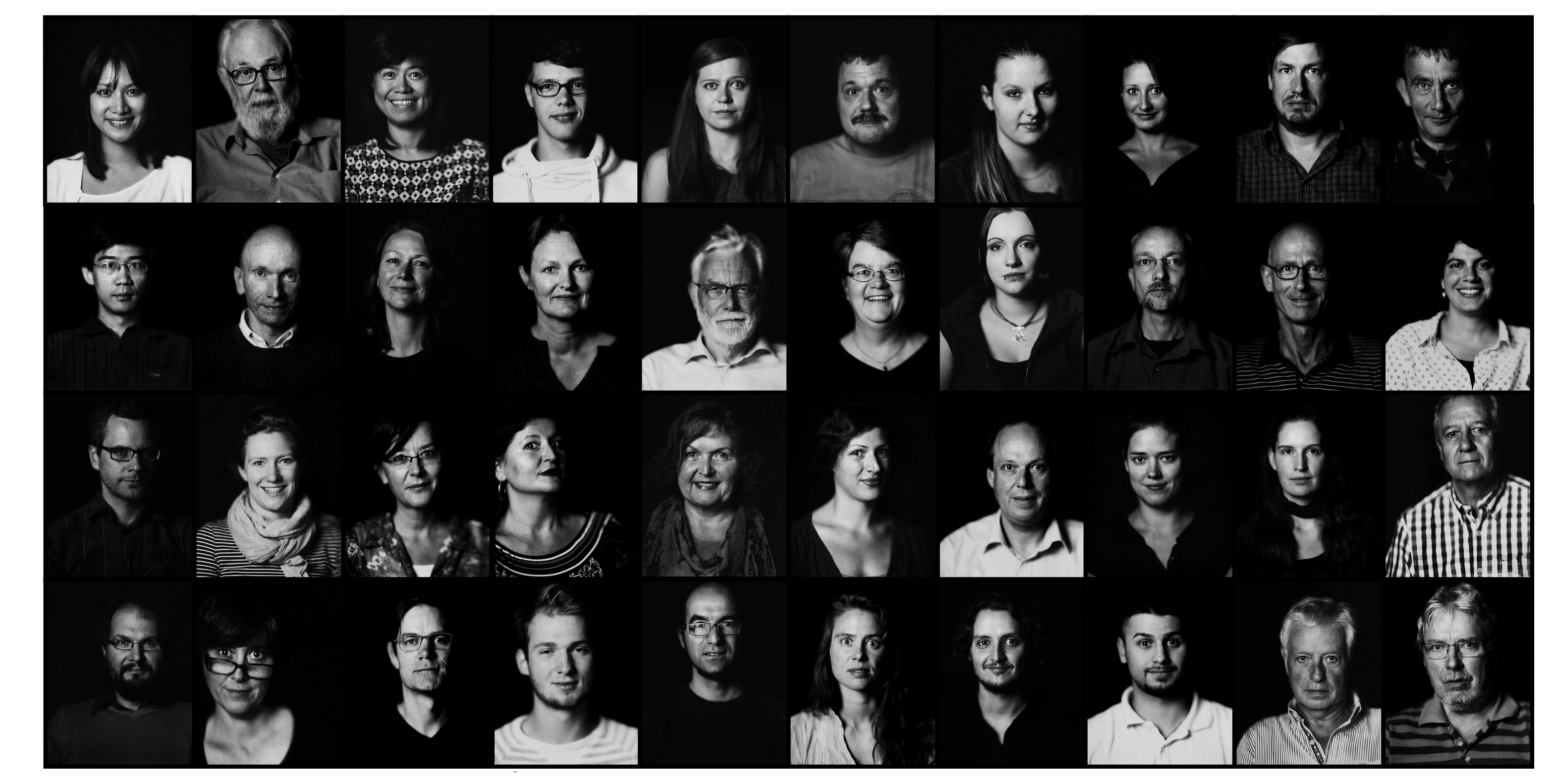 Montserrat de Pablo. Camera Obscura Portraits, 2014. Direct positive gelatin prints.