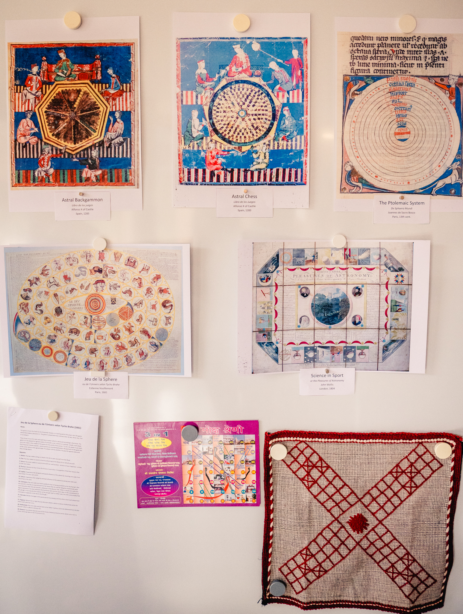 Astral board game manuscript posters. Source: Sandra Prengel, 2024.