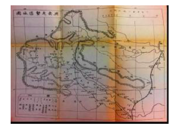   A Chinese Map of the Xing An Region, included in the Japanese "translation" of the reclamation report by the Chinese military, from Yutaka Kurimoto, Kōan tonkonku jijō (Dairen: Minami Manshū Tetsudō Kabushiki Kaisha, 1929).