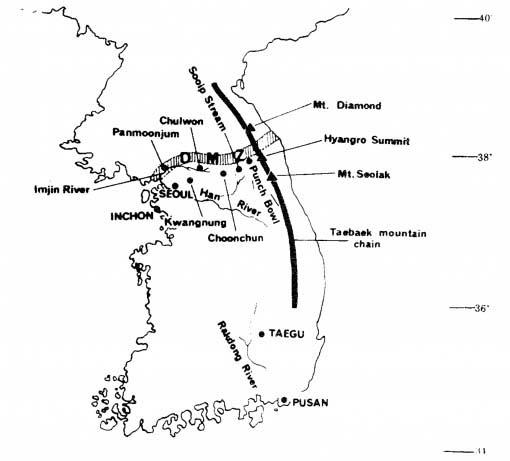 DMZ and other places related to the national park planning surveys
