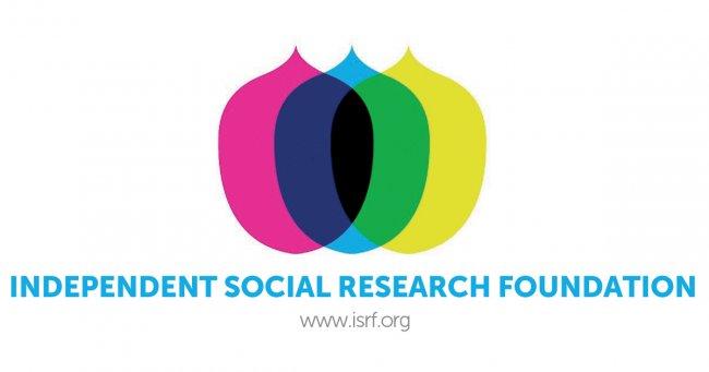 ISRF logo mit text und website