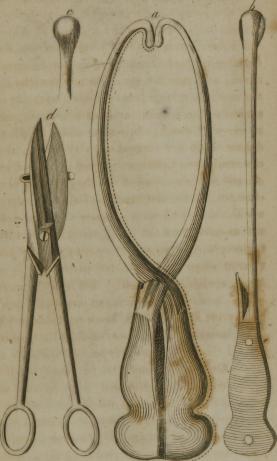 Illustration of tools for midwifery, 1793