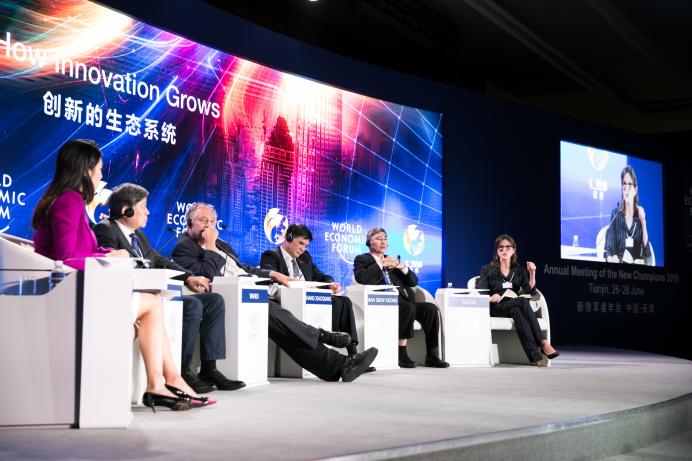 World Economic Forum event “How Innovation Grows,” Tianjin, 2016.