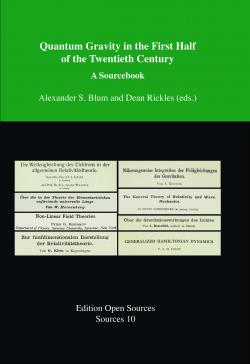 book cover: Blum/ Rickles: Quantum book cover: Gravity in the First Half of the Twentieth Century. A Sourcebook (2018)
