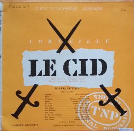 Le Cid (TNP, 1956). Graphic model of the cover designed by Jacno. With the kind permission of Corinne Juresco and the association Les Amis de Marcel Jacno.