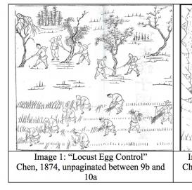 Images from the Manual of Locust Control by Chen Chongdi