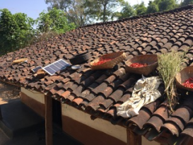 Solar energies on a rooftop, Kalahandi District, Orissa, 2017.