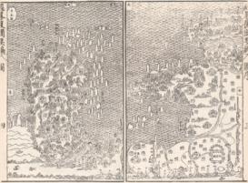 Late 16th century map of East China and the Korean peninsula