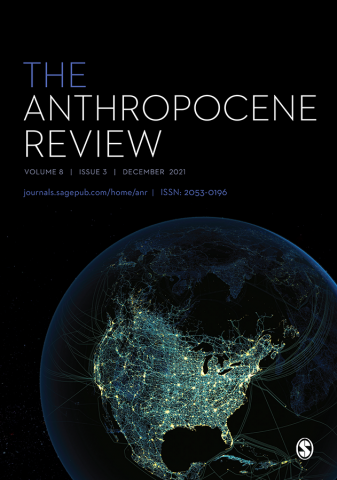 Cover of The Anthropocene Review Volume 8, Issue 3. Special Issue: The Mississippi Papers (Part 2).