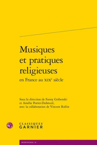 book cover: Fanny Gribenski et al: Musiques et pratiques religieuses (2022)
