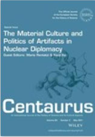 book cover: Maria Rentetzi: The Material Culture and Politics of Artifacts in Nuclear Diplomacy (2021)