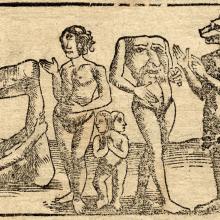 Sebastian Münster, Illustrations of Alien Human Beings in Cosmographia (1544).