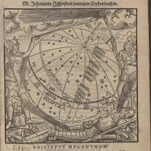 Frontispiece of Herbenstreit's tract on the comet 1556