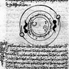 Byzantine eclipse diagram adopted from Indian astrology