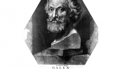 Portrait of Galen, mezzotint by J. Faber (1768) 