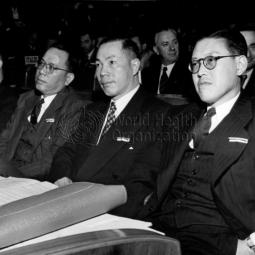 First World Health Assembly, Geneva, 1948. Members of the Chinese Delegation.