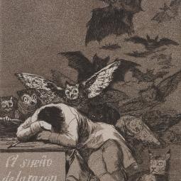Francisco de Goya y Lucientes, The Sleep of Reason Produces Monsters, Brooklyn Museum, New York.