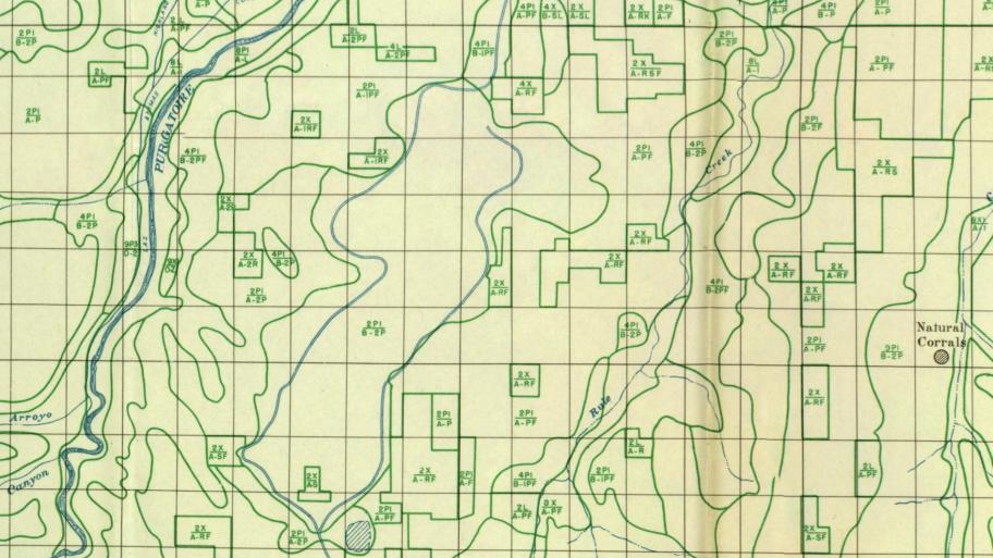 Detail from a soil-erosion map 