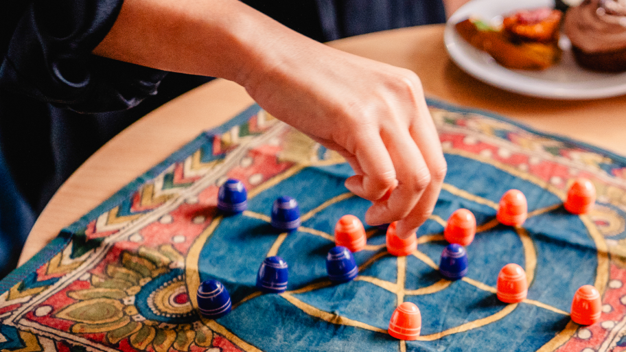 Indian board game Pretwa. Source: Sandra Prengel, 2024.